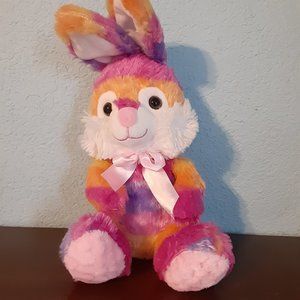 MIDWOOD MULTICOLOR EASTER BUNNY PLUSH 14'in VERY CLEAN